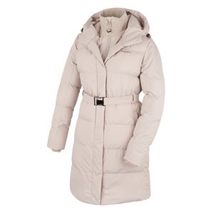 Husky Dámsky hardshellový plnený kabát Nerine L beige Veľkosť: XL - plus dámsky kabát