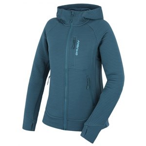 Husky Dámska mikina s kapucňou Anara L turquoise Veľkosť: L mikina