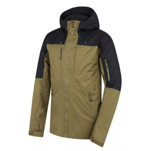 Husky Pánska hardshell bunda Nickin M khaki/black Veľkosť: M bunda