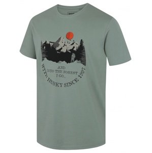 Husky Pánske bavlnené tričko Tee Moon M green Veľkosť: XXXL pánske tričko