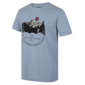 Husky Pánske bavlnené tričko Tee Moon M light blue Veľkosť: XL pánske tričko