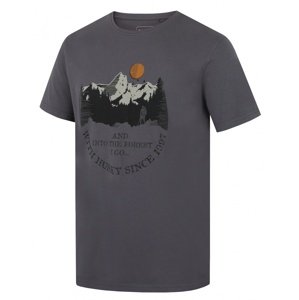 Husky Pánske bavlnené tričko Tee Moon M dark grey Veľkosť: XXL pánske tričko