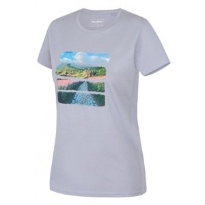 Husky Dámske bavlnené tričko Tee Flo L light blue Veľkosť: XL dámske tričko