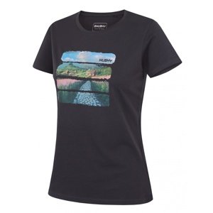 Husky Dámske bavlnené tričko Tee Flo L dark grey Veľkosť: XL dámske tričko
