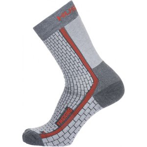 Husky Ponožky Treking sivá / červená Veľkosť: XL (45-48)