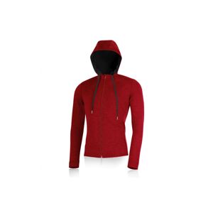 Lasting pánska merino mikina KARMIN červená Veľkosť: XXXL pánska mikina