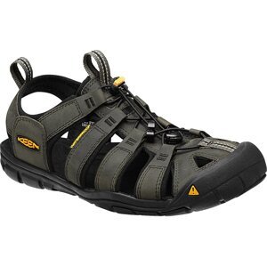 Keen CLEARWATER CNX LEATHER MEN magnet / black Veľkosť: 39,5 pánske sandále