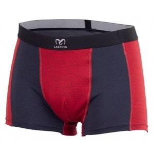 Lasting pánske merino boxerky KONO červené Veľkosť: M spodná bielizeň
