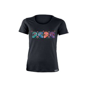 Lasting dámske merino tričko s tlačou LINSY modré Veľkosť: -XL 8595067904672 dámske tričko