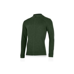 Lasting pánska merino mikina SARMIN zelená Veľkosť: XXXL
