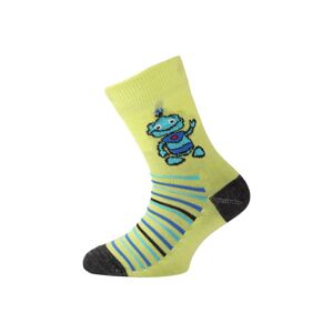 Lasting detské merino ponožky TJB žlté Veľkosť: -(29-33) XS ponožky