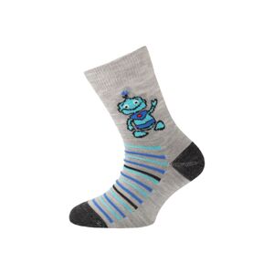 Lasting detské merino ponožky TJB šedej Veľkosť: -(29-33) XS ponožky
