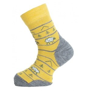 Lasting TJL 208 žltá merino ponožka junior slabšia Veľkosť: (2933) XS 8596445211948 ponožky