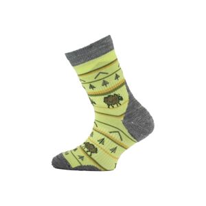 Lasting detské merino ponožky TJL žltá Veľkosť: -(29-33) XS ponožky