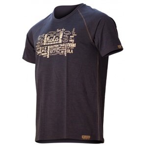Lasting pánske merino tričko s tlačou TOTO 5160 modré Veľkosť: -2XL 8595067901824 pánske tričko s krátkym rukávom