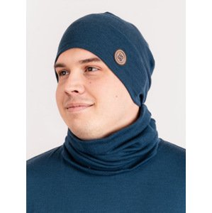 Unuo Unuo, Pánska merino čiapka Homeless, Petrolejová Veľkosť: Pánská (57-59 cm)