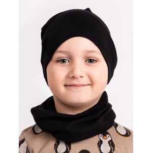 Unuo Unuo, Detský merino nákrčník Basic, Čierna Veľkosť: Dětská