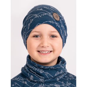 Unuo Unuo, Detský merino nákrčník Basic, Kobaltová, Hory chlapec Veľkosť: Dětská