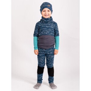 Unuo Unuo, Detské merino legíny Nature, Kobaltová, Hory chlapec Veľkosť: 98/104