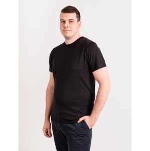Unuo Unuo, Pánske merino tričko s krátkym rukávom Nature, Čierna Veľkosť: XL