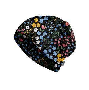 Unuo Unuo, Detská čiapka fleecová Homeless, Čierna, Záhrada Veľkosť: M (49-52 cm)