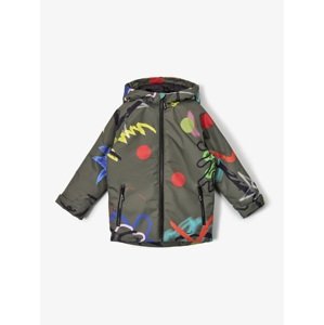 Unuo Unuo, Detská zimná bunda Polar, Khaki, Fantázia Veľkosť: 98/104