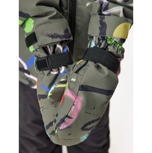 Unuo Unuo, Detské zimné rukavice Polar, Khaki, Fantázia Veľkosť: XL