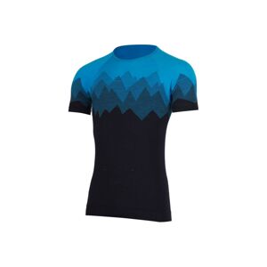 Lasting pánske merino tričko WESOR modré Veľkosť: L/XL pánske tričko